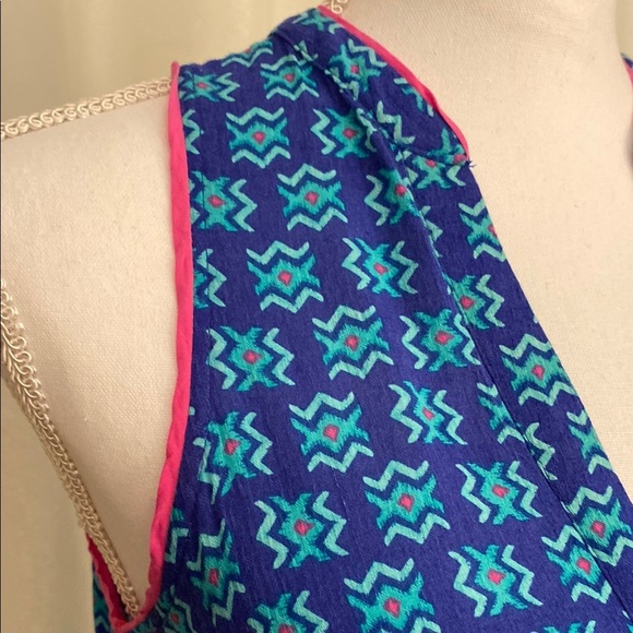 Maeve Blue Sleeveless Relaxed Tank Top - Picture 4 of 10